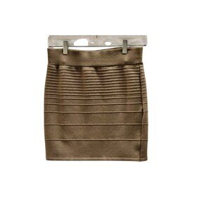 Women's Debut Taupe Bando Mini Skirt Size M